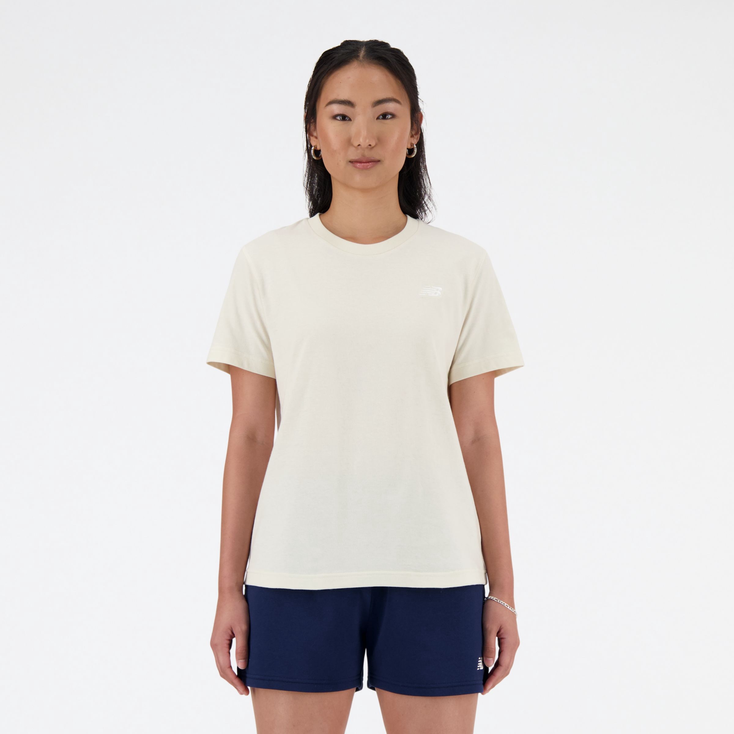 New Balance Remera Jersey WTA41509, Beige, swatch