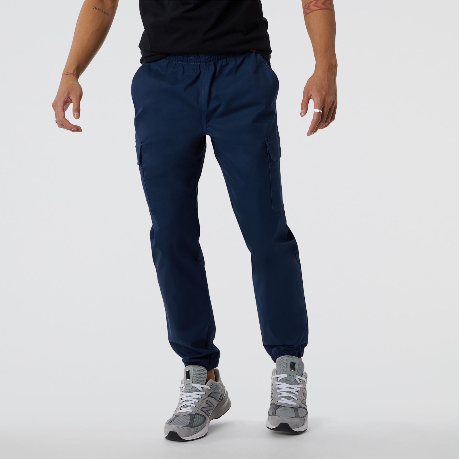 New Balance Pantalón Athletics Woven Cargo MP13501, Navy, swatch