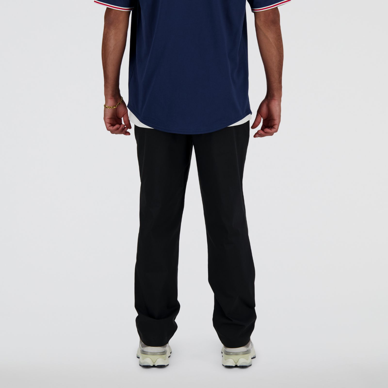 New Balance MP41575BK Twill Straight Pant, Black, large