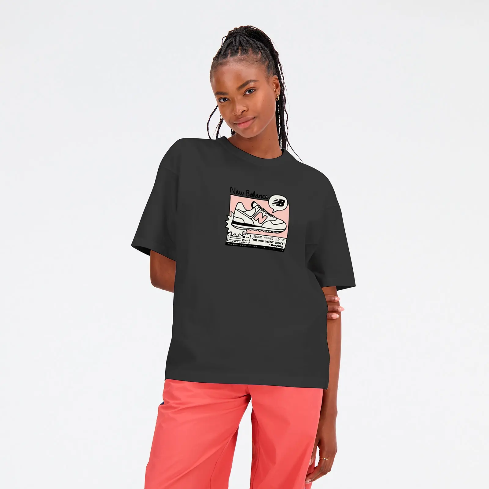 New Balance Remera Footwear Connect Graphic WTA41593, Black, swatch