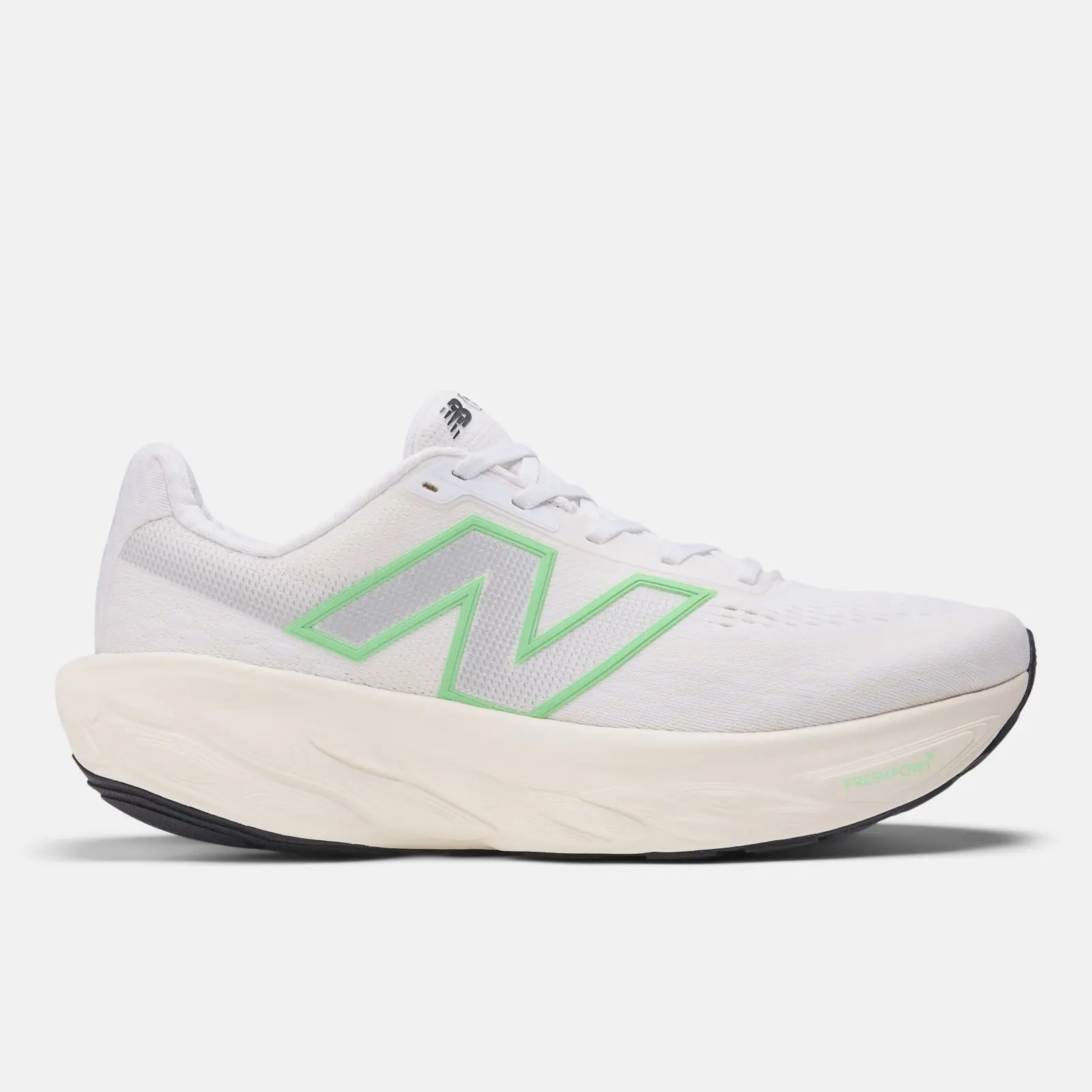 New Balance Fresh Foam X 1080v14, White/Lime leaf/Angora, swatch