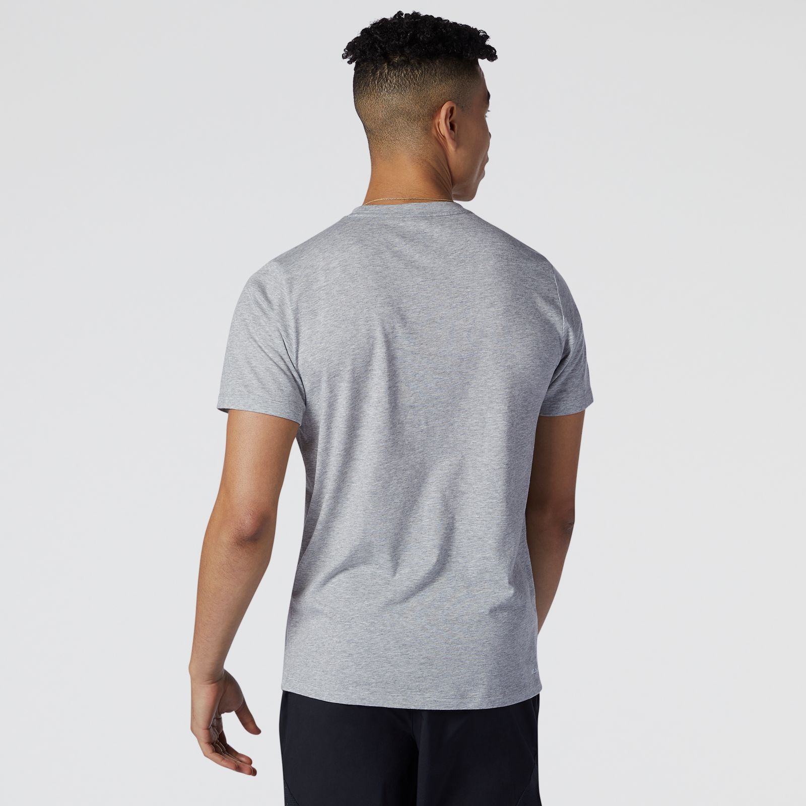 New Balance MT11070AG Heathertech Tee, Grey, large