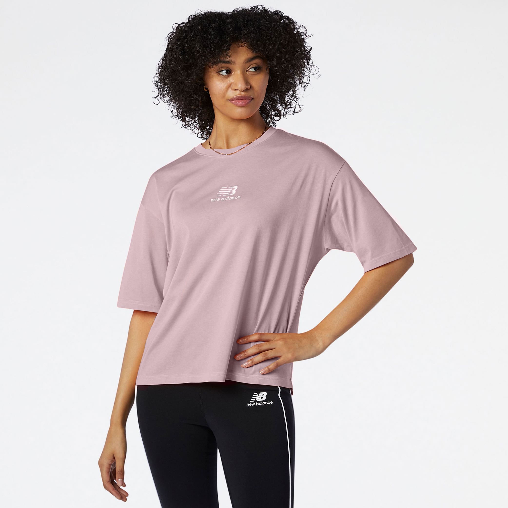 New Balance Remera Athletics Collide WT11540, Pink, large