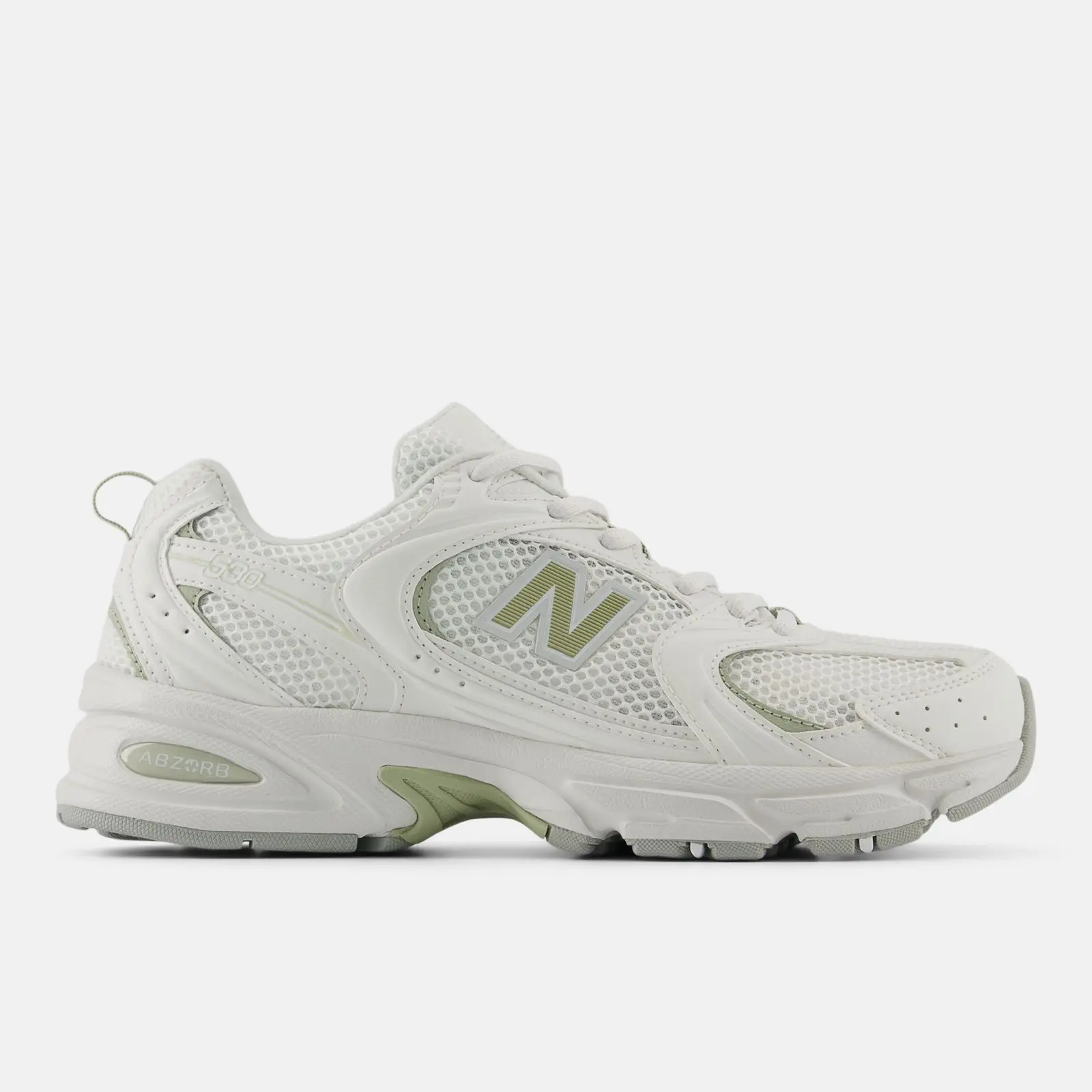 New Balance 530, Reflection/Olivine, swatch