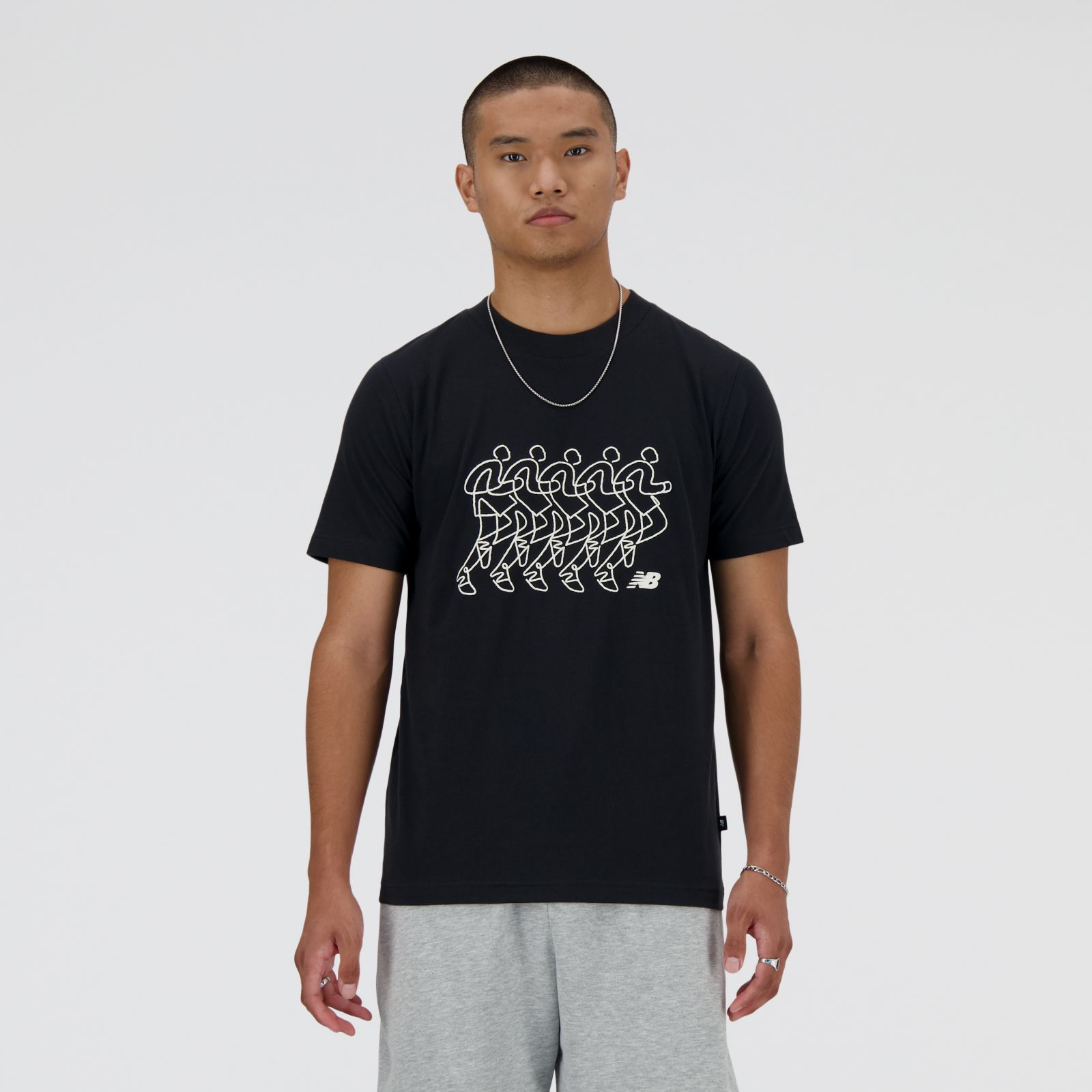 New Balance Remera Run Sequence MTA41592, Black, swatch