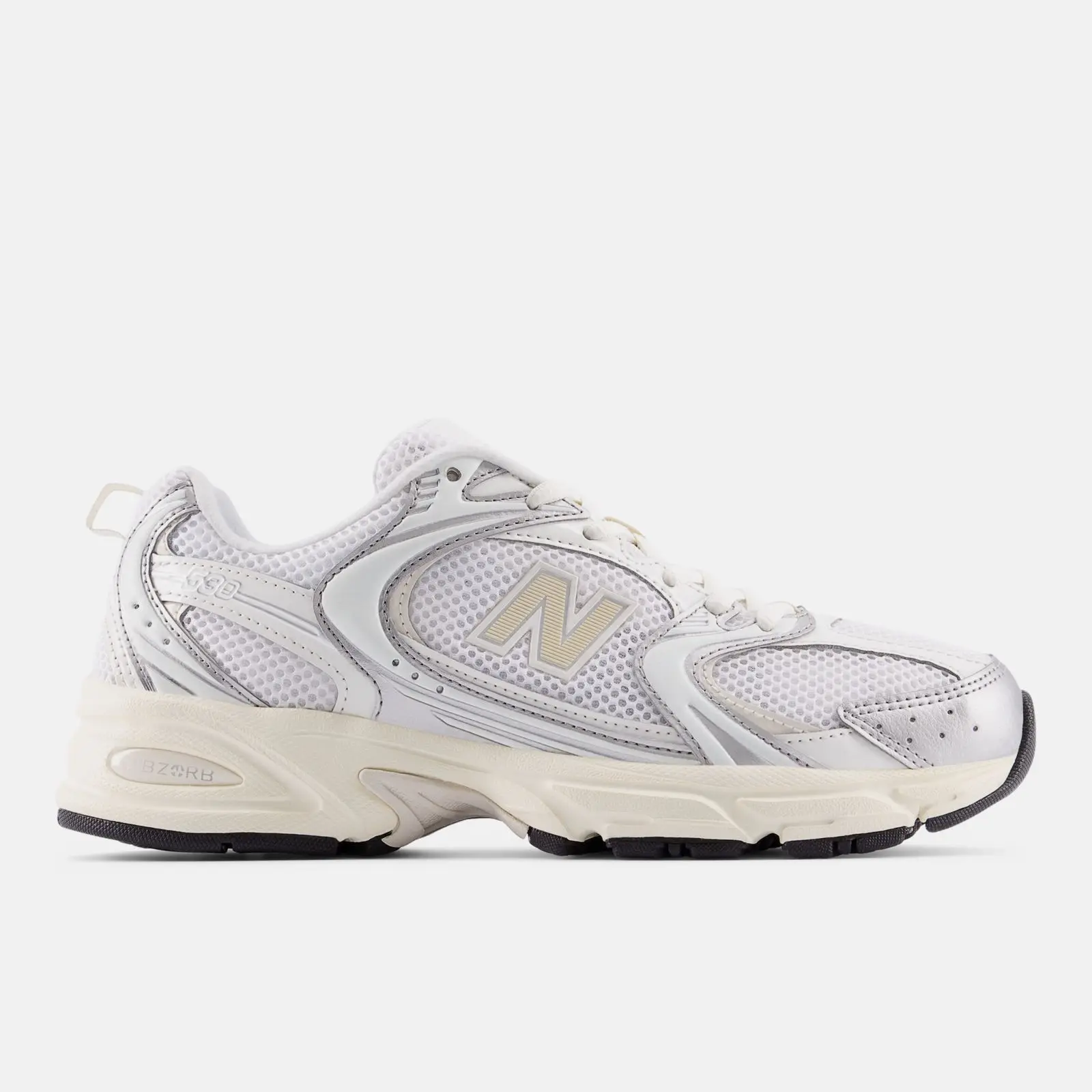 New Balance 530, Silver metallic/Linen, swatch
