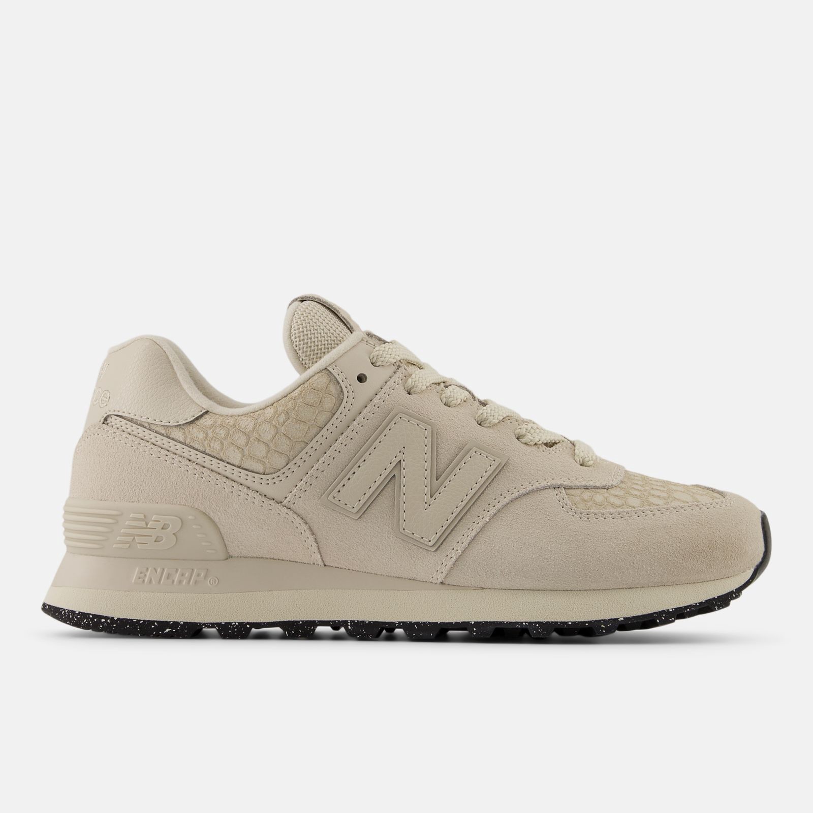 New Balance 574, White/Bone, swatch