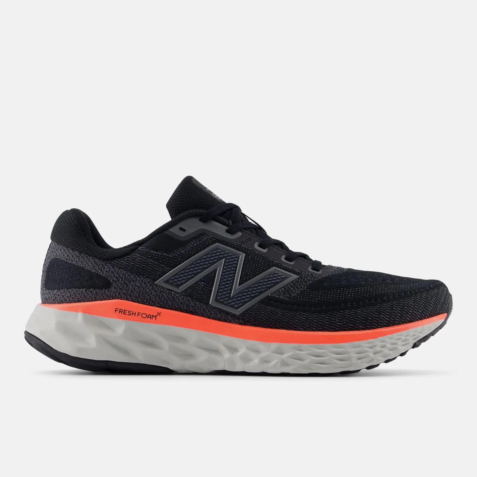 New Balance Fresh Foam X Evoz V4, Black/Castlerock/Urgent red, swatch